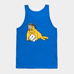 Chonk Cat with Karen Hair Memes Tank Top